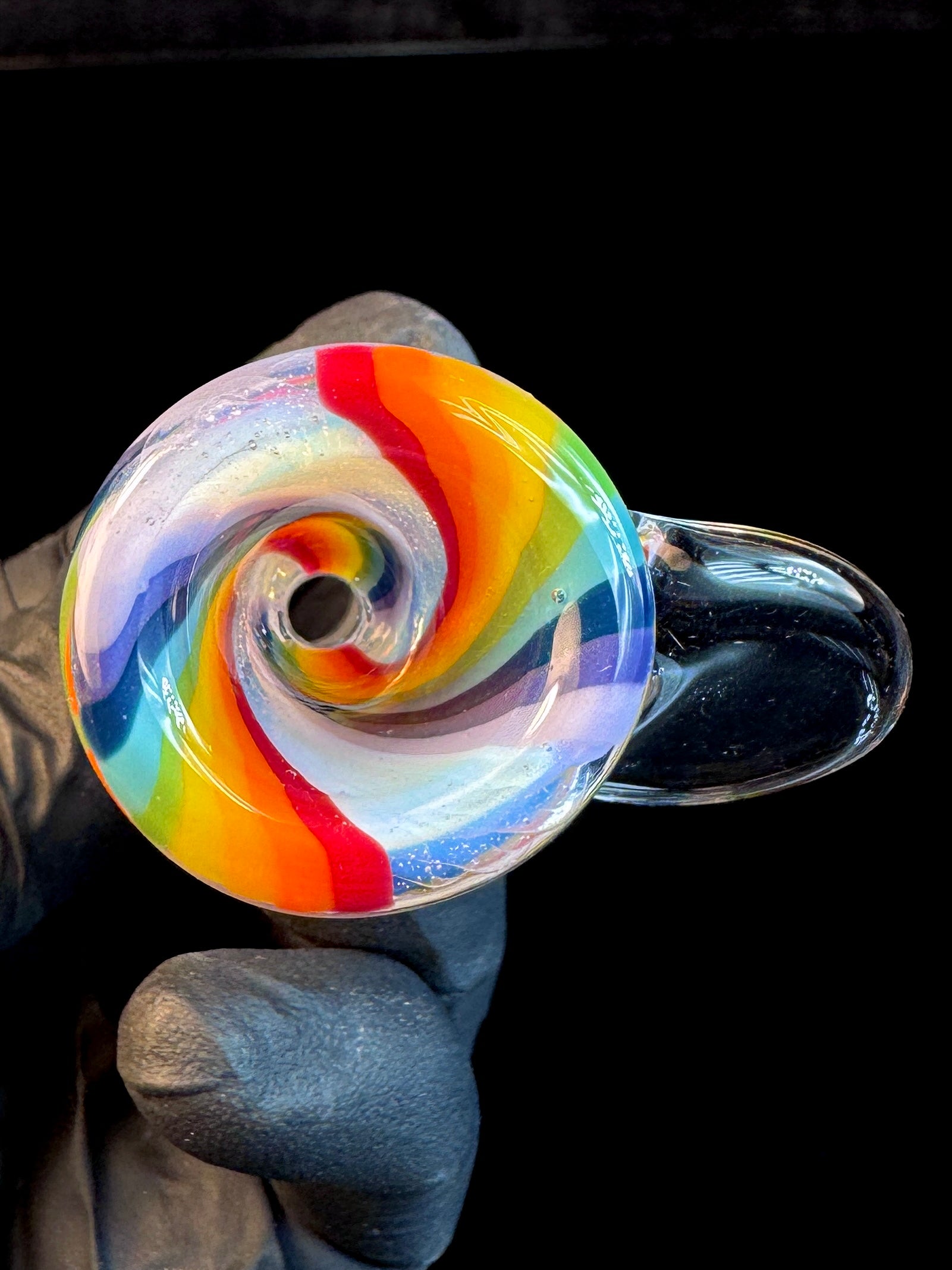 14mm Secret white rainbow martini bowl