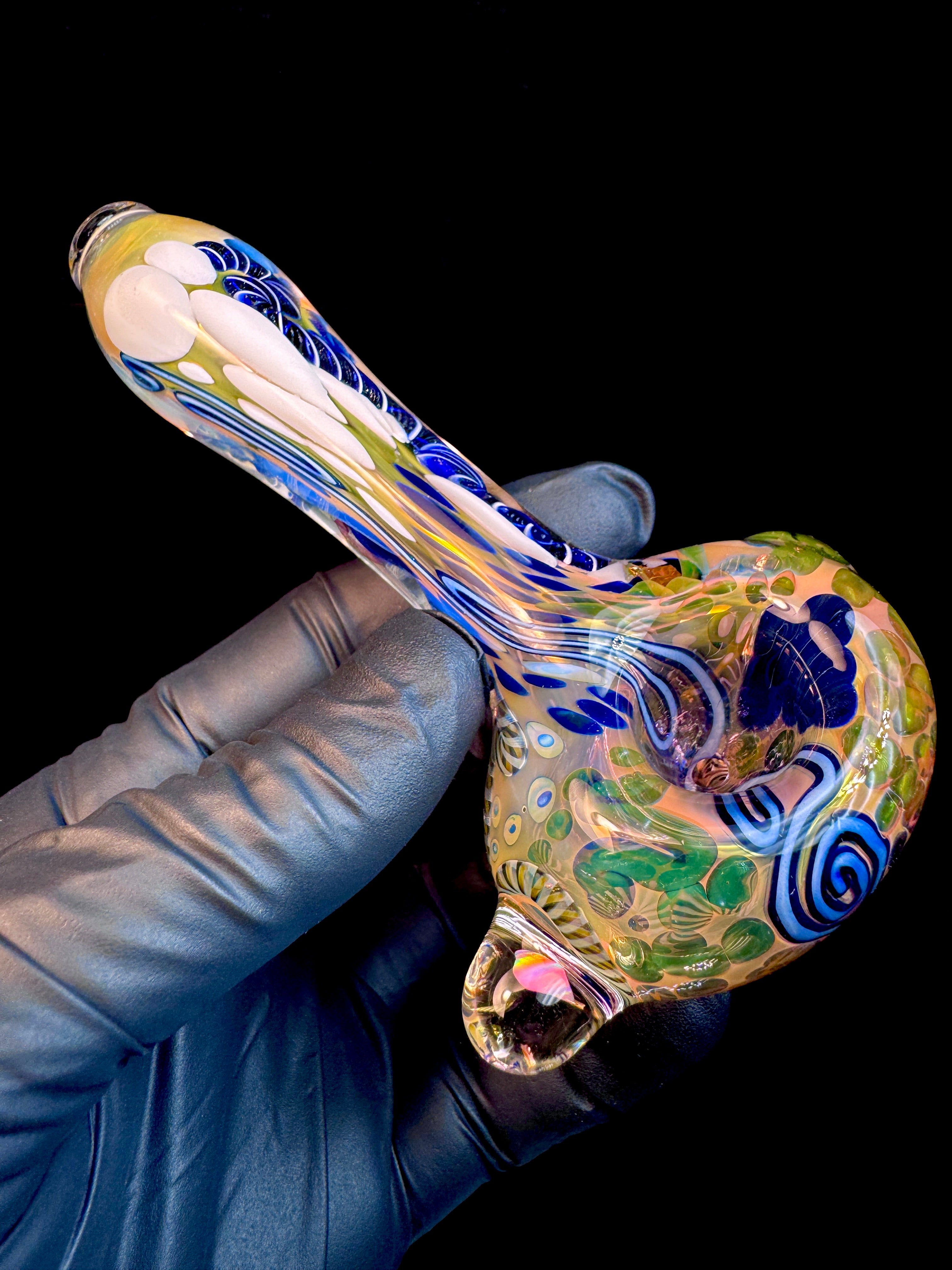 Gold Cane fumed opal spoon
