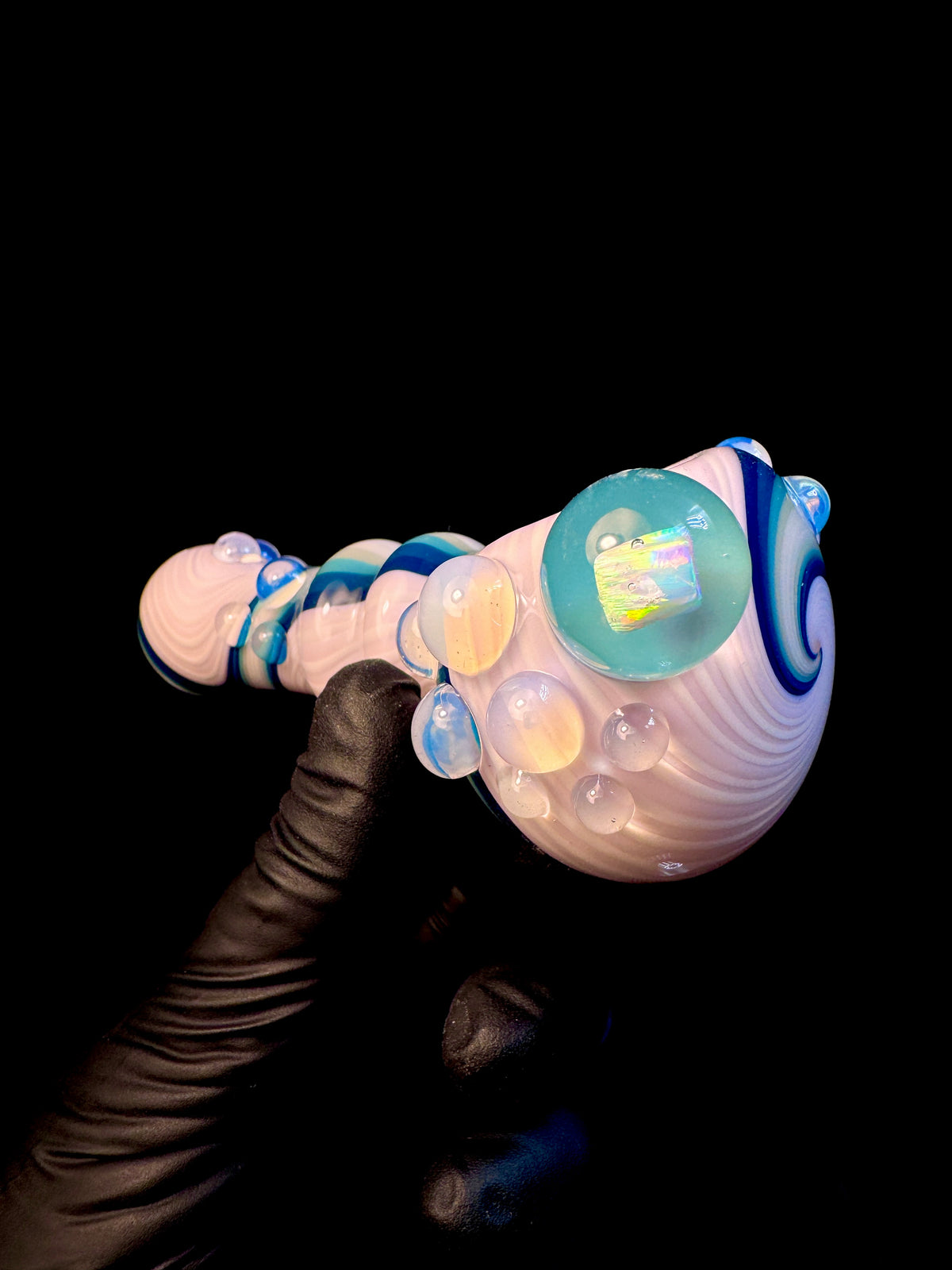 Twisted Glass opal pipe