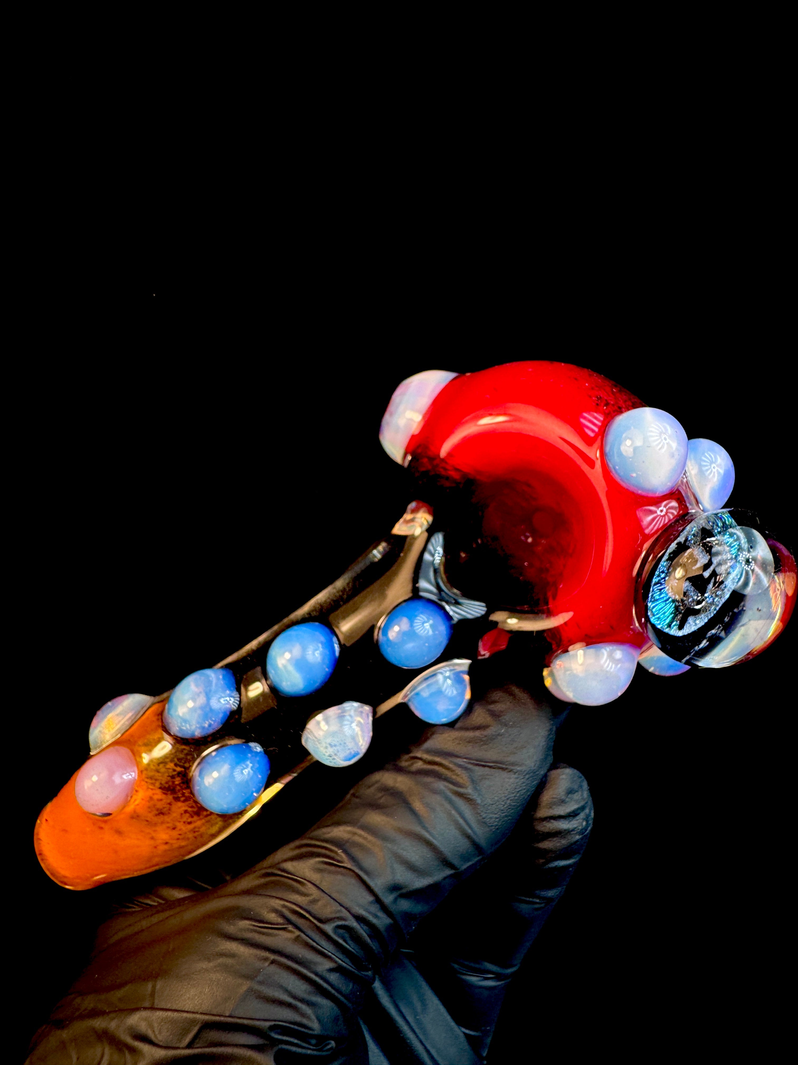Hatchetman x secret white dichroic pipe