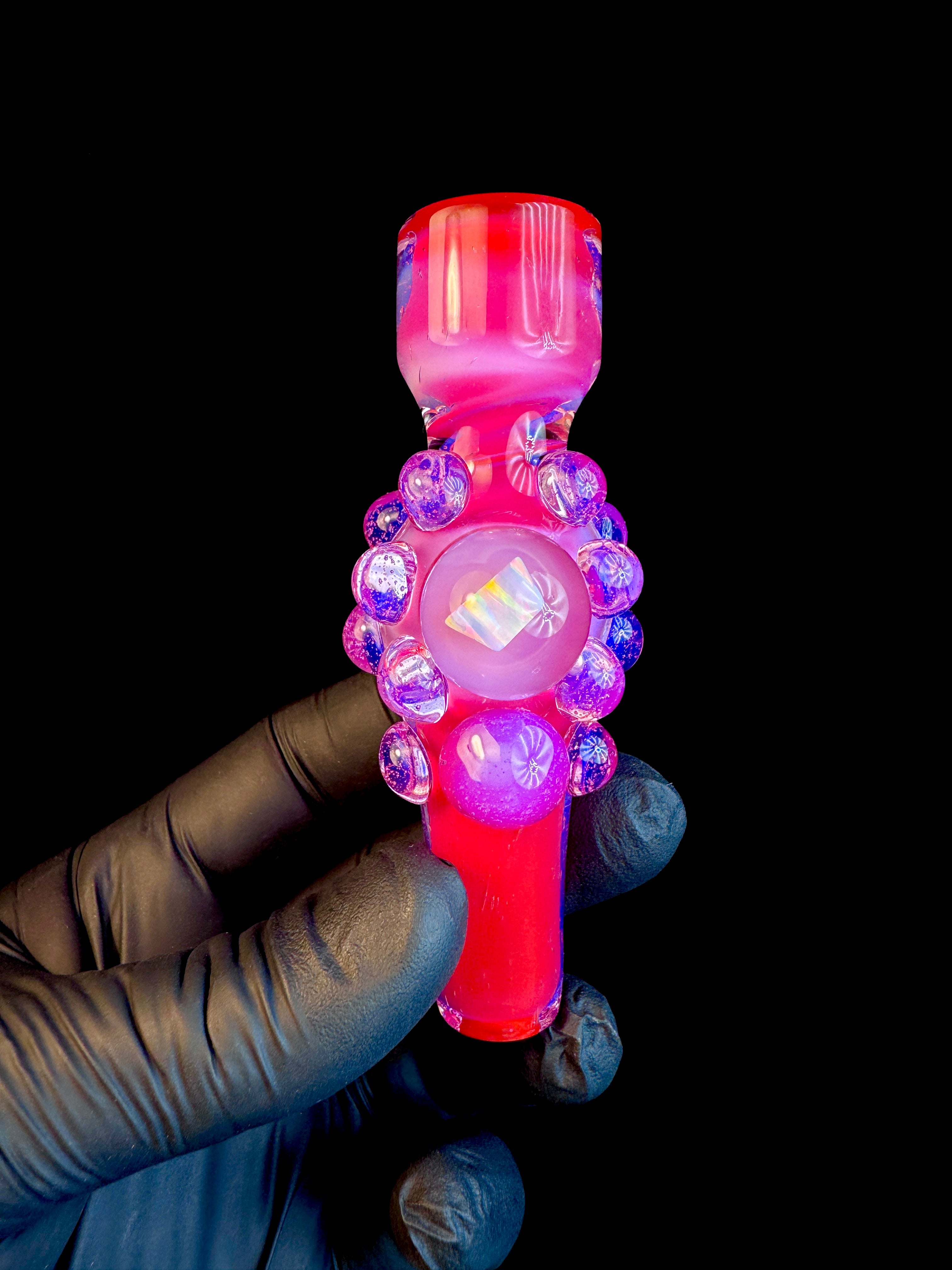 Pink flamingo x pink slyme opal chillum