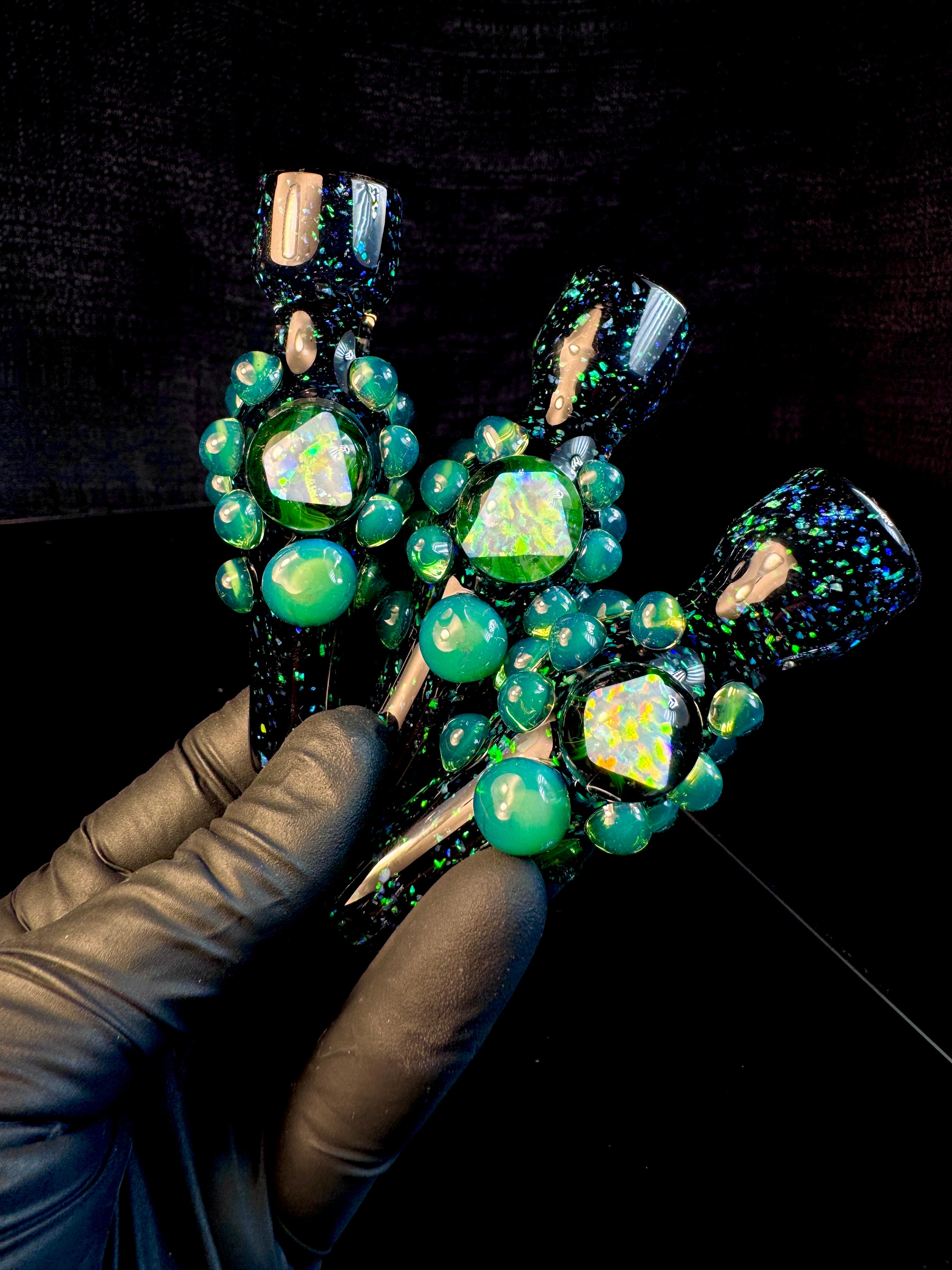 Black Crushed Opal x Dense Slyme Chillum