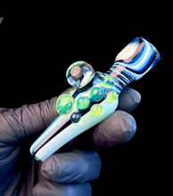 Load image into Gallery viewer, Blue fade opal chillum
