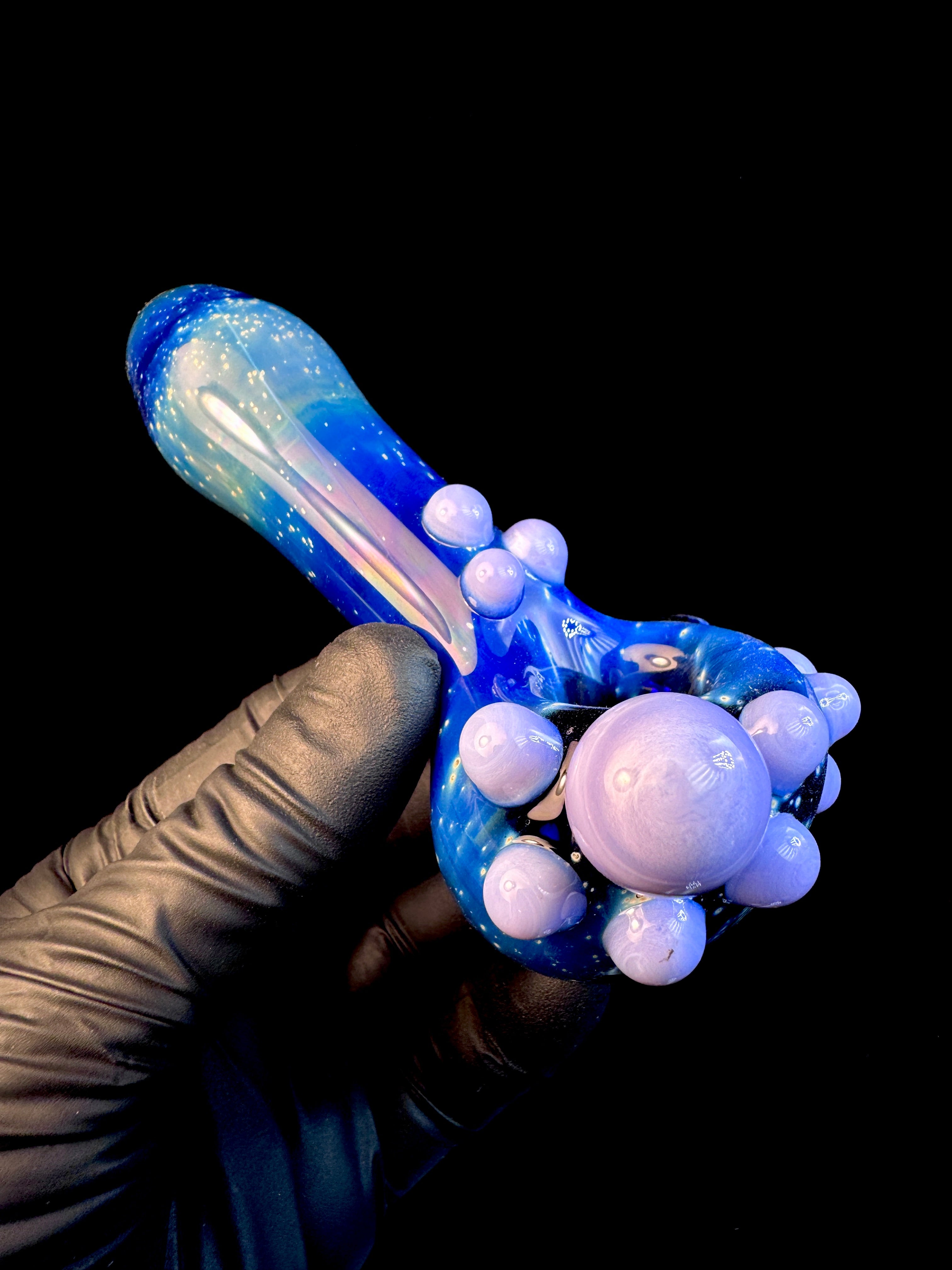 Milky purple Starry night Dot spoon