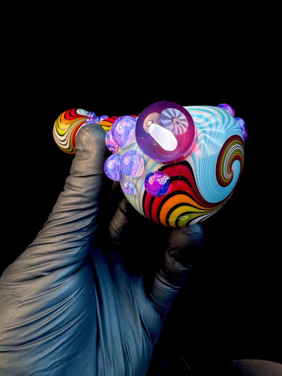 Twisted Glass opal pipe