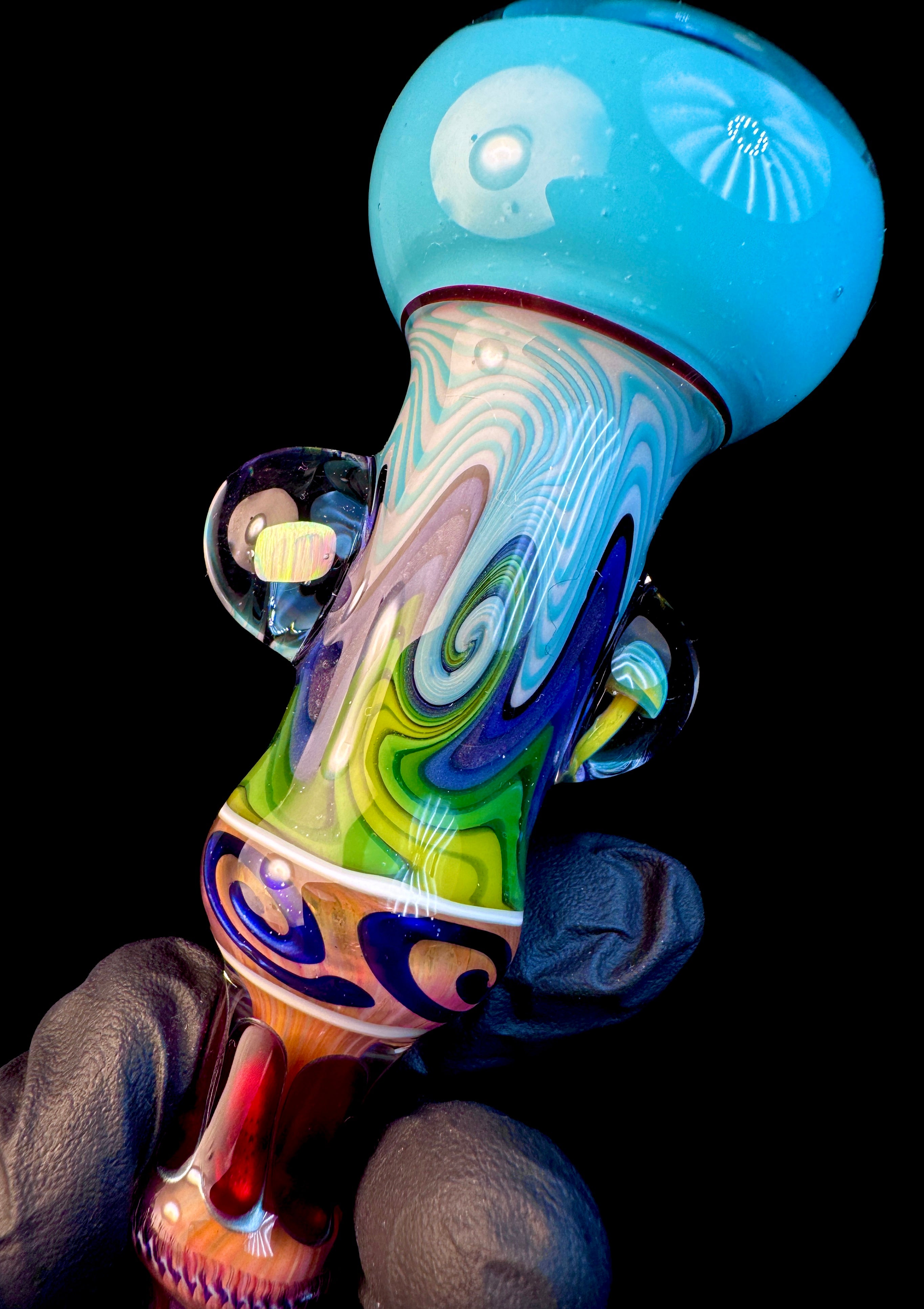 Wigwag fumed opal chillum