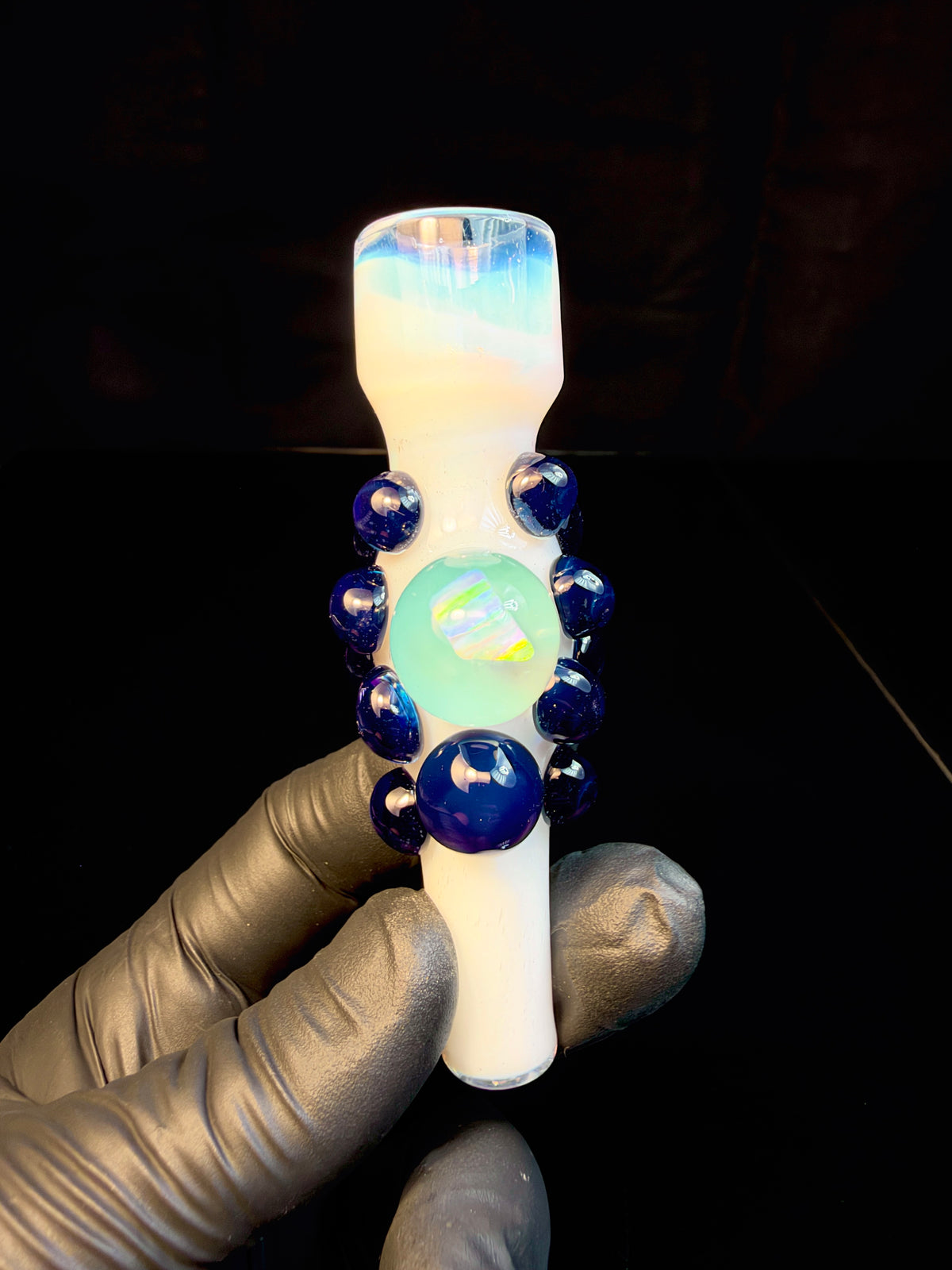 Ghost x Royal blue opal chillum