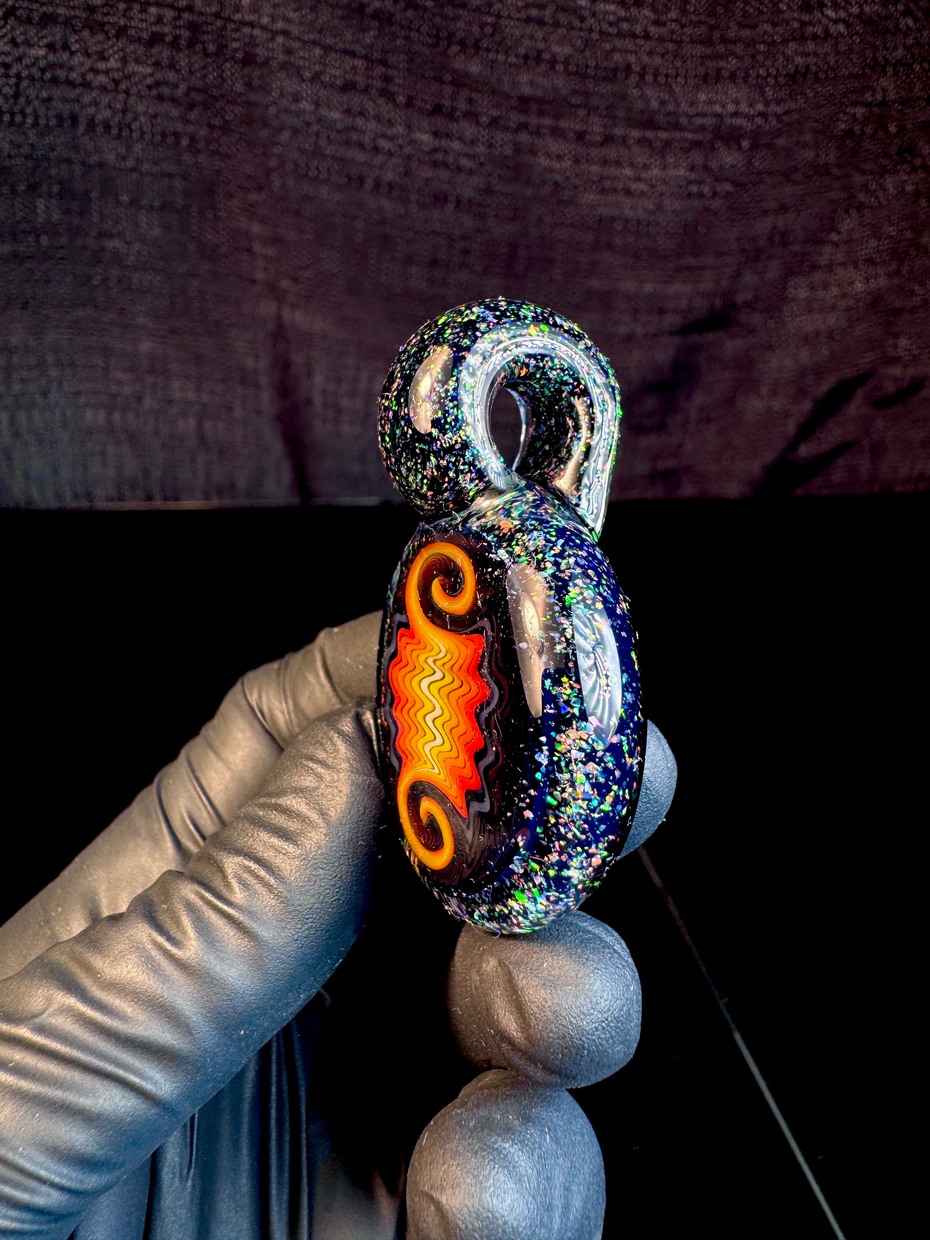 Wigwag fire Cropal pendant