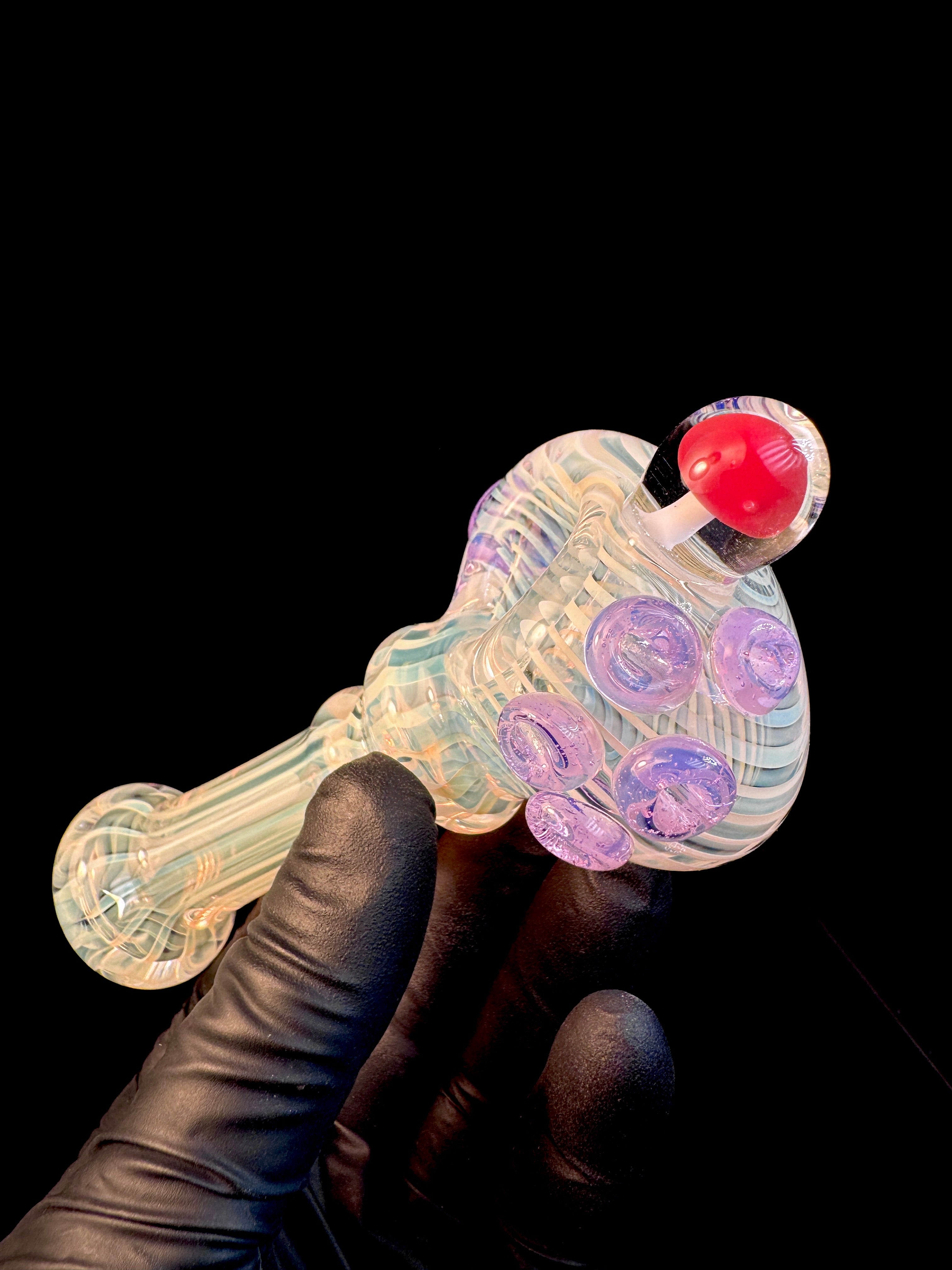 Fumed linework mushroom spoon