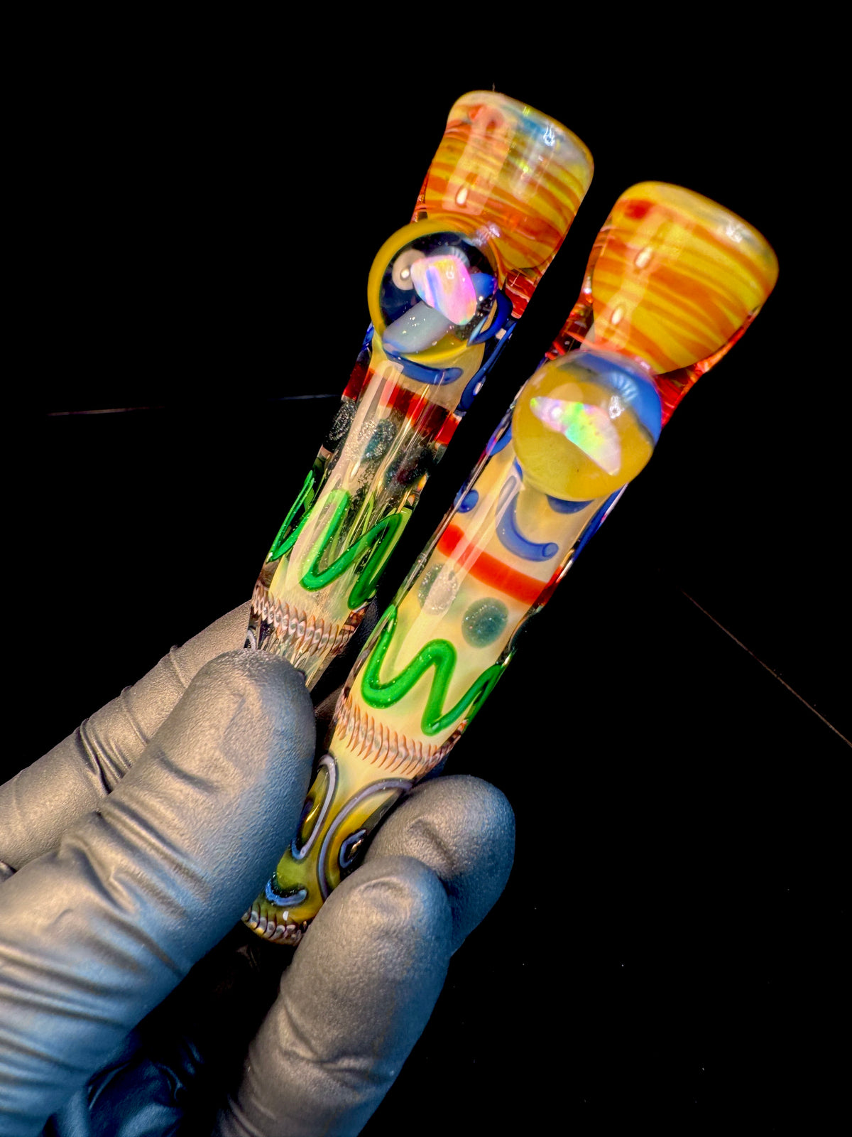 Gold fumed inside out bat
