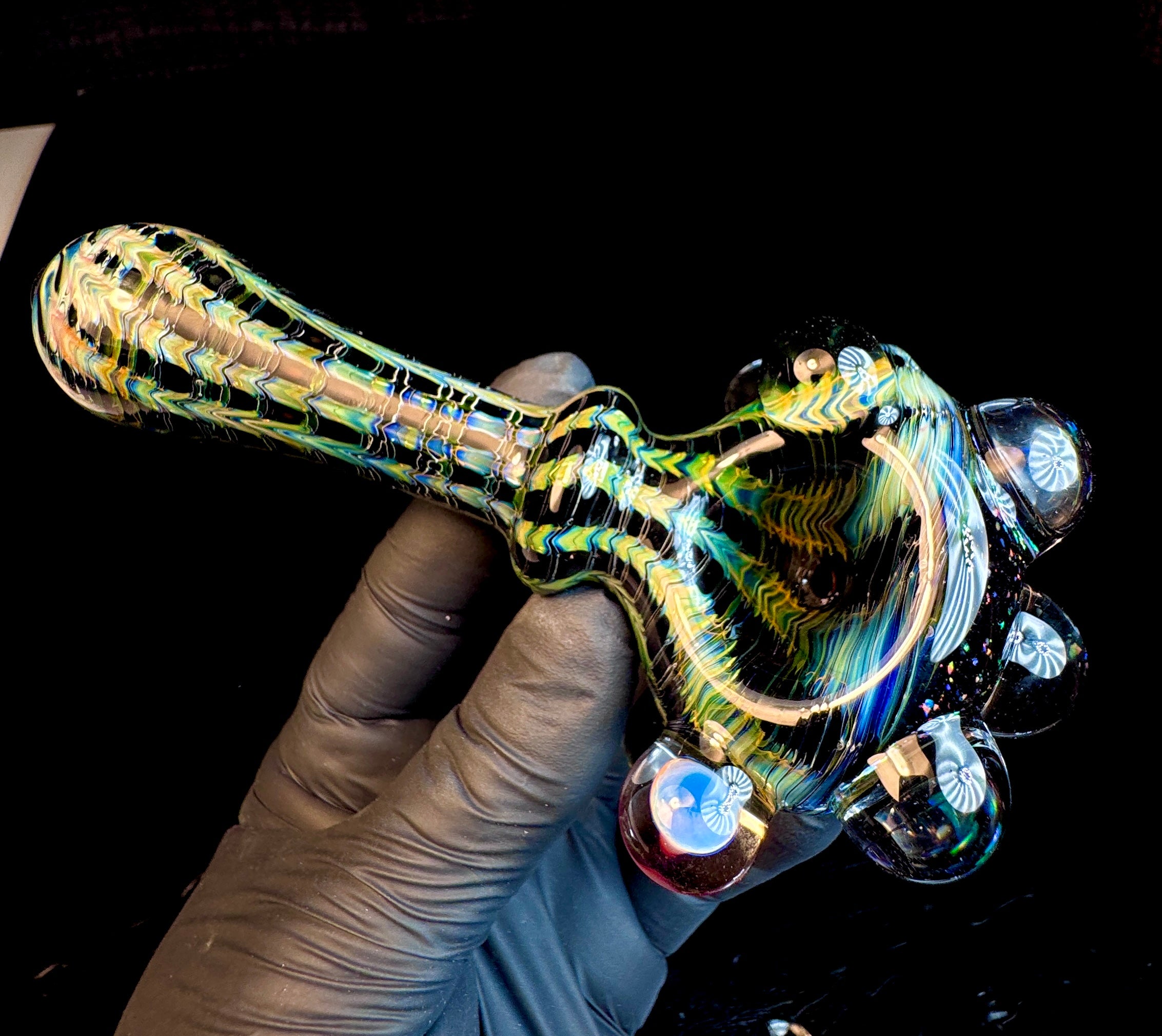 Dark web mushroom cropal opal pipe