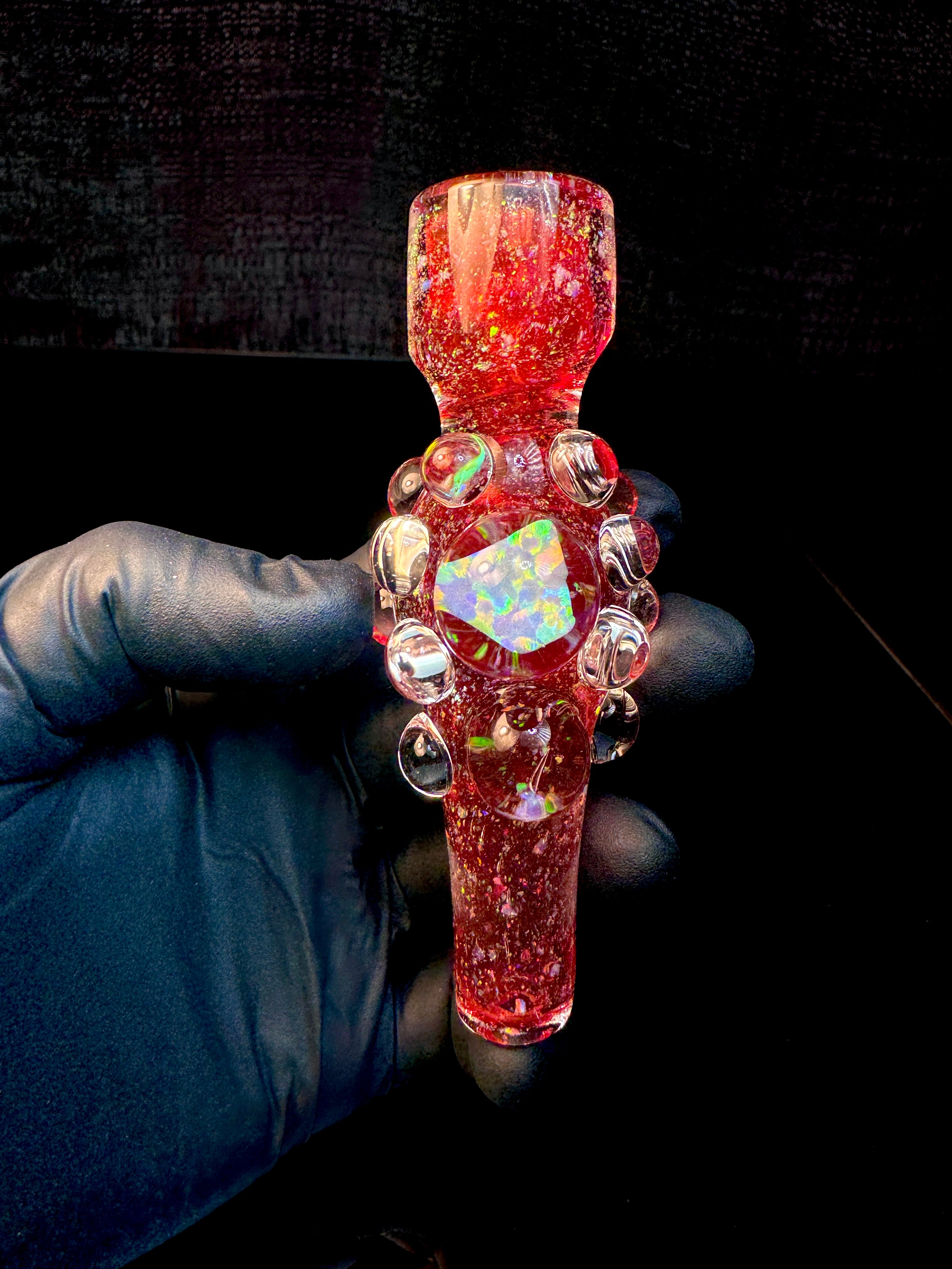 Ruby *uber thick* Icy White Satin cropal opal chillum