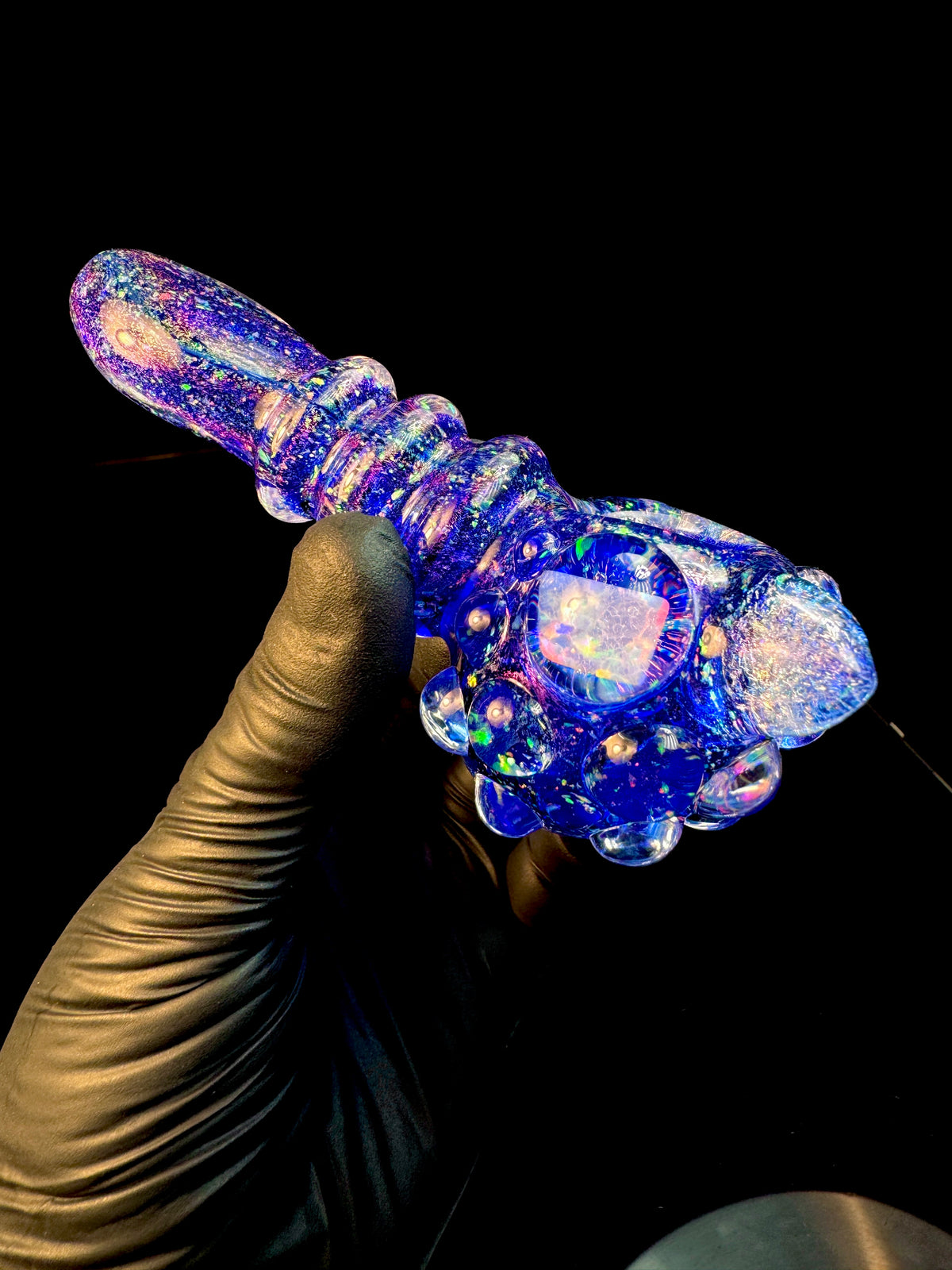 Cat ears dichroic cropal opal pipe
