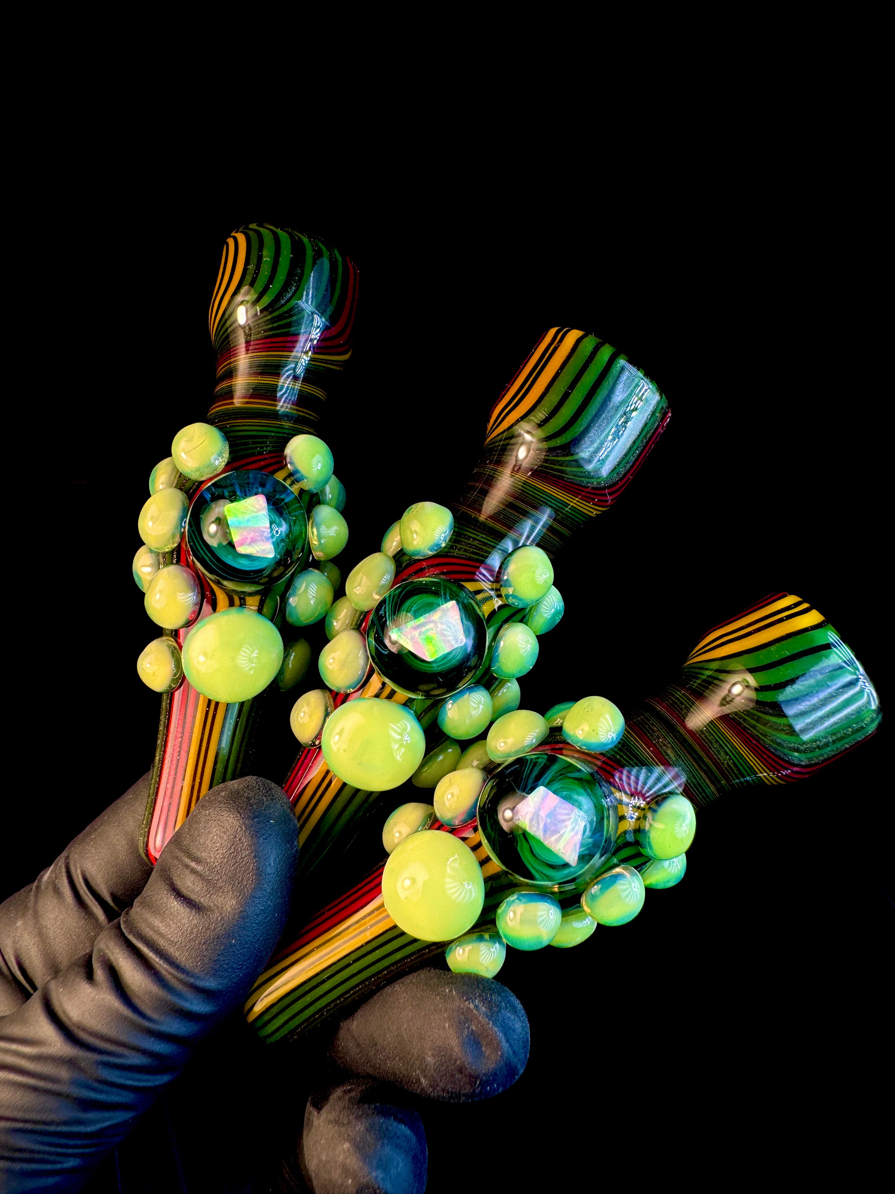 Razzi rasta x slyme opal chillum