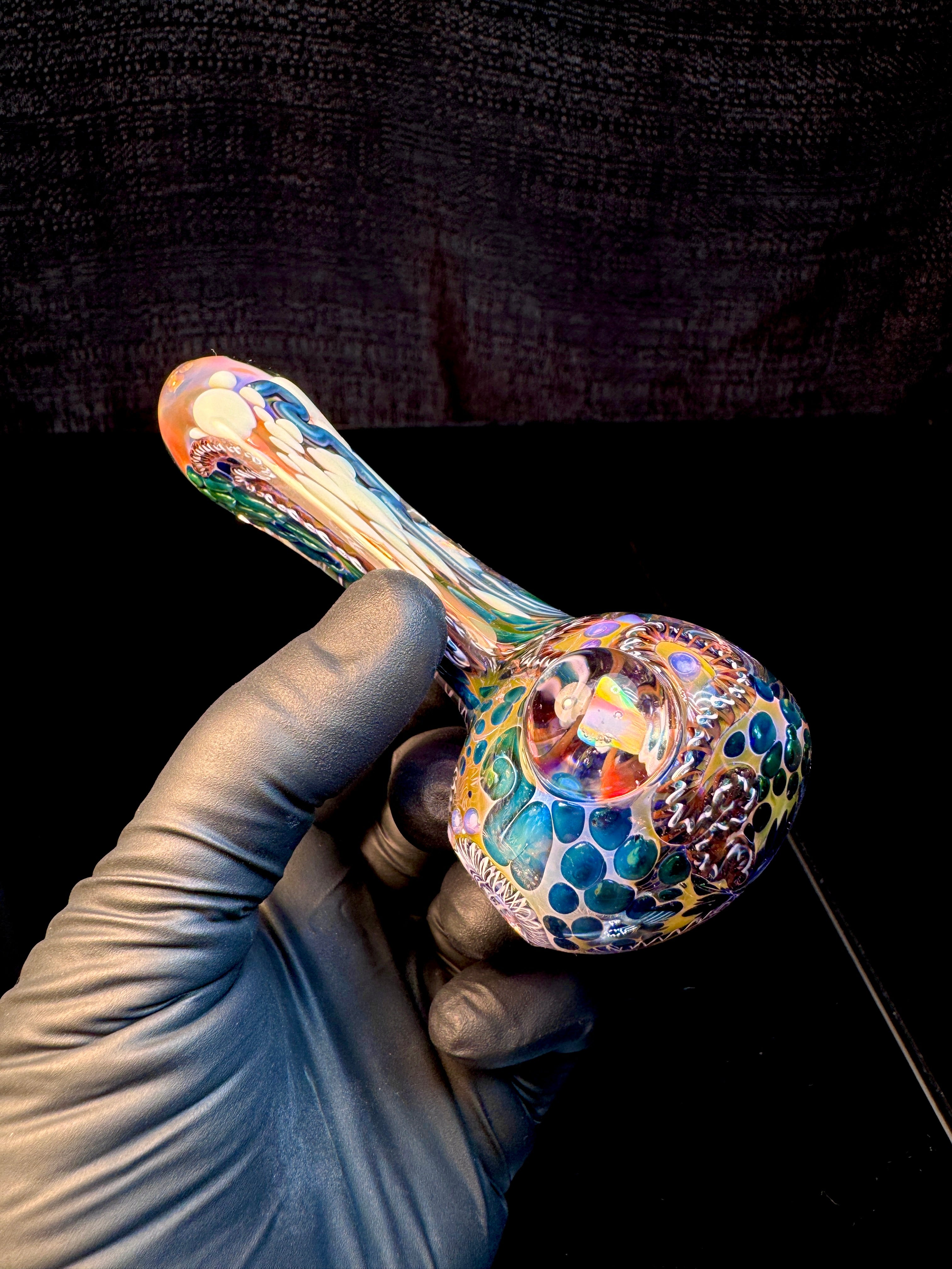 Gold Cane fume opal spoon