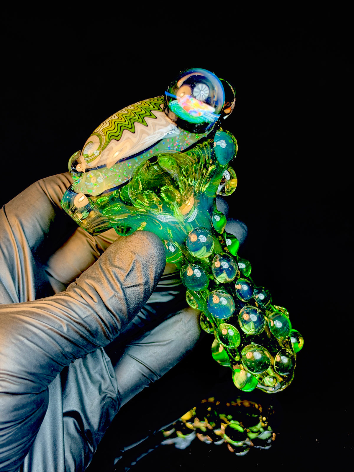 Tropical Green 2x opal Wigwag Cropal Spoon
