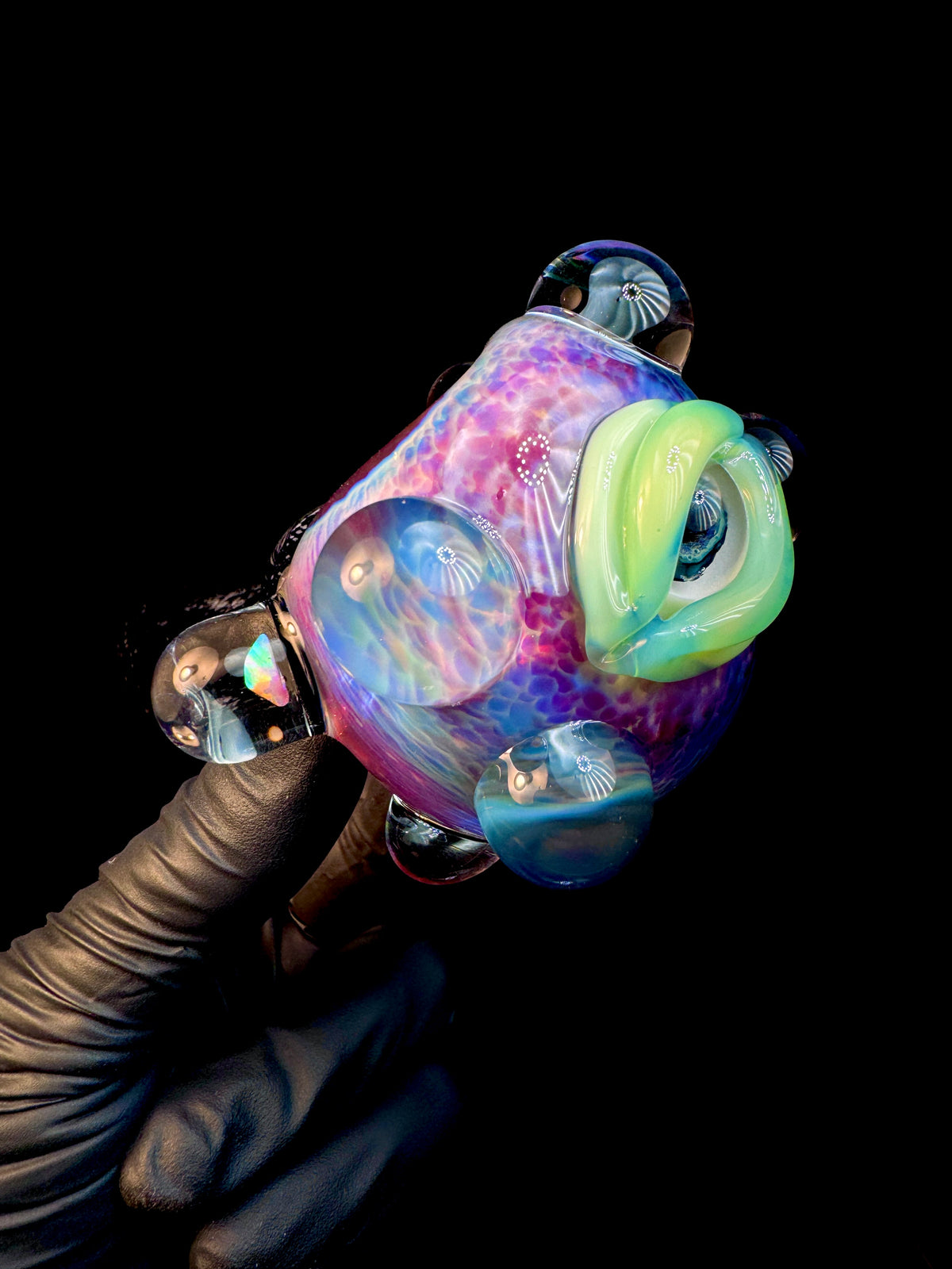 Fripidy x Jet black opal eyeball monster