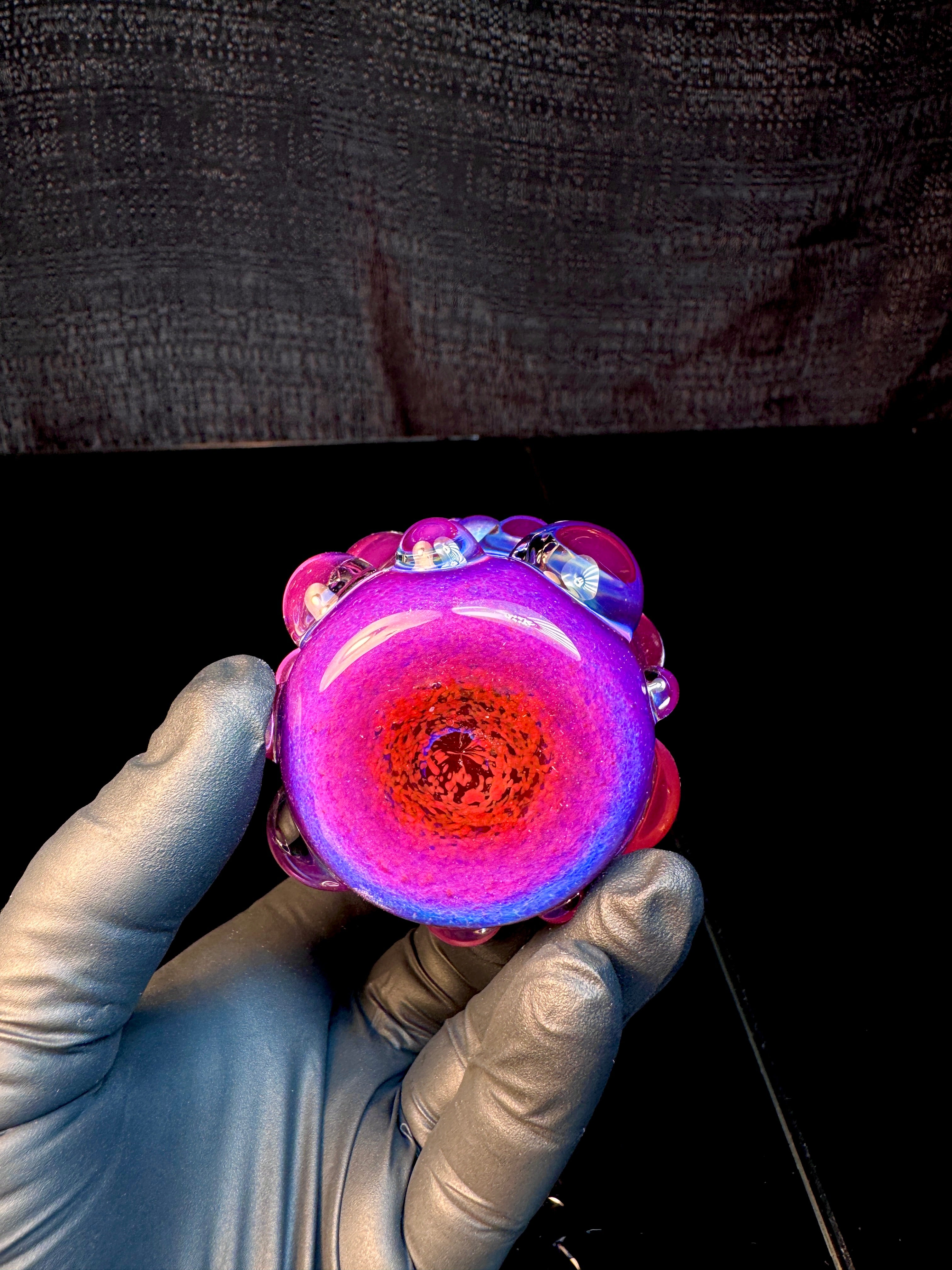 XL Midnight Magenta flat bottom nug Jar