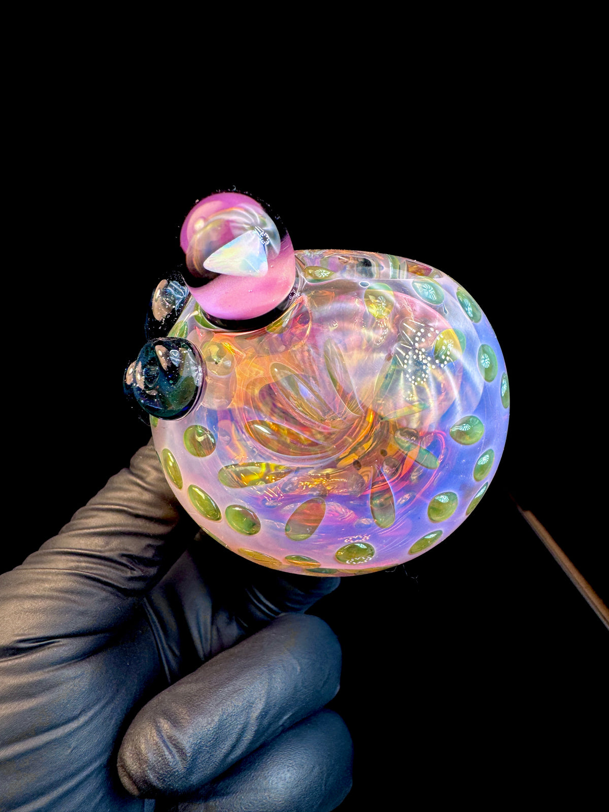 Silver Fume x Blue stardust opal spoon