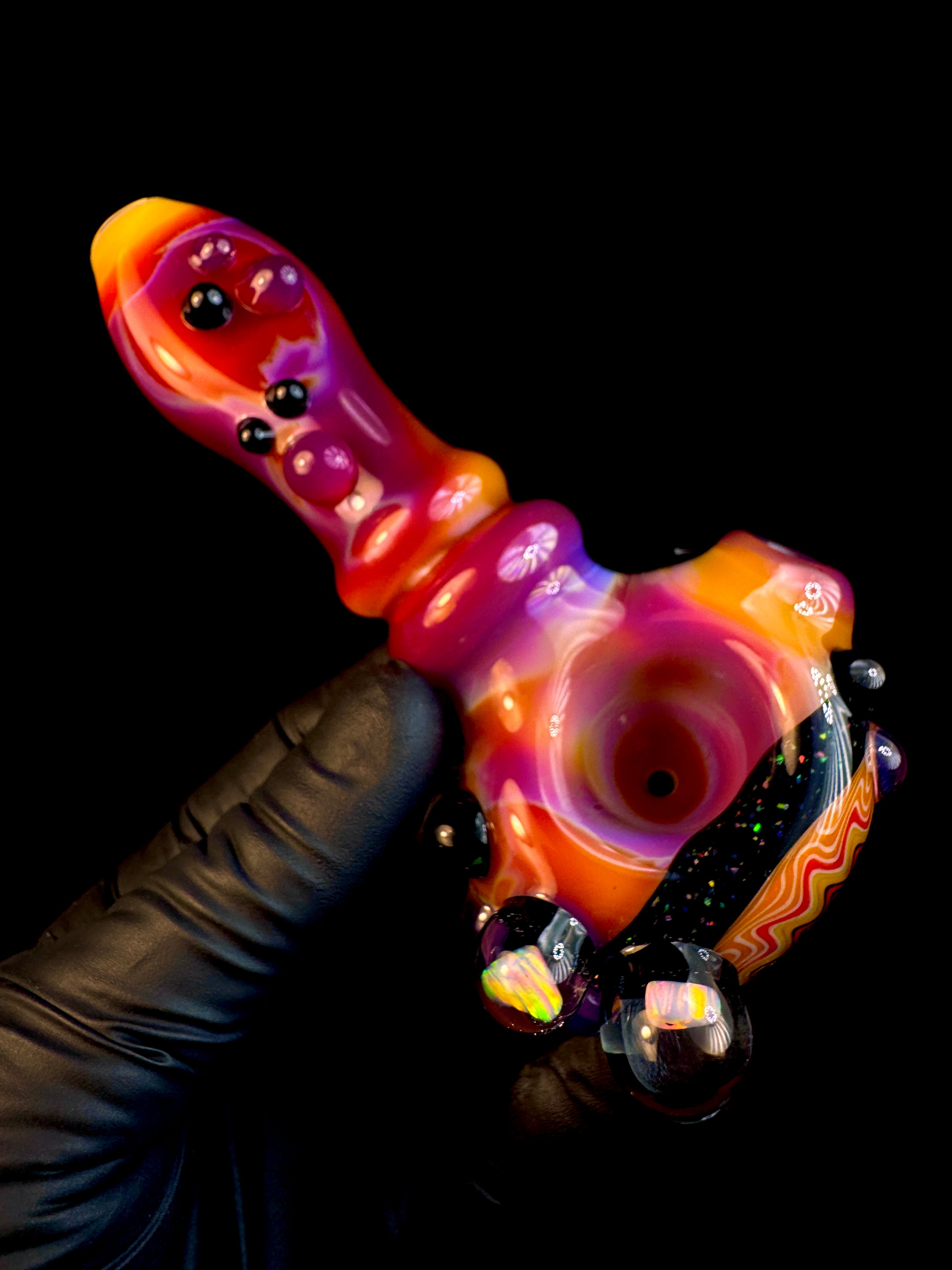 Serendipity wigwag opal pipe