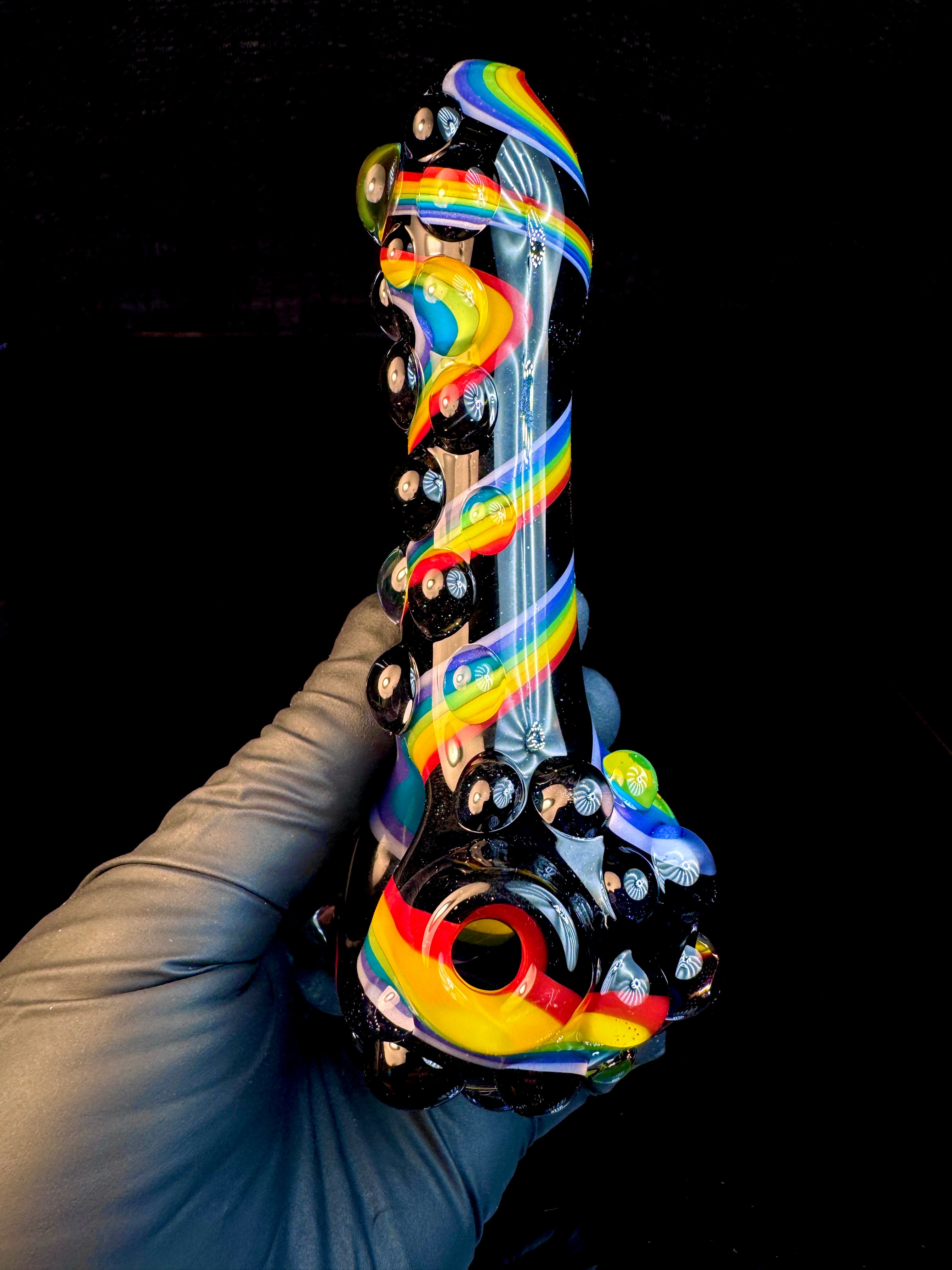 Twisted opal spoon