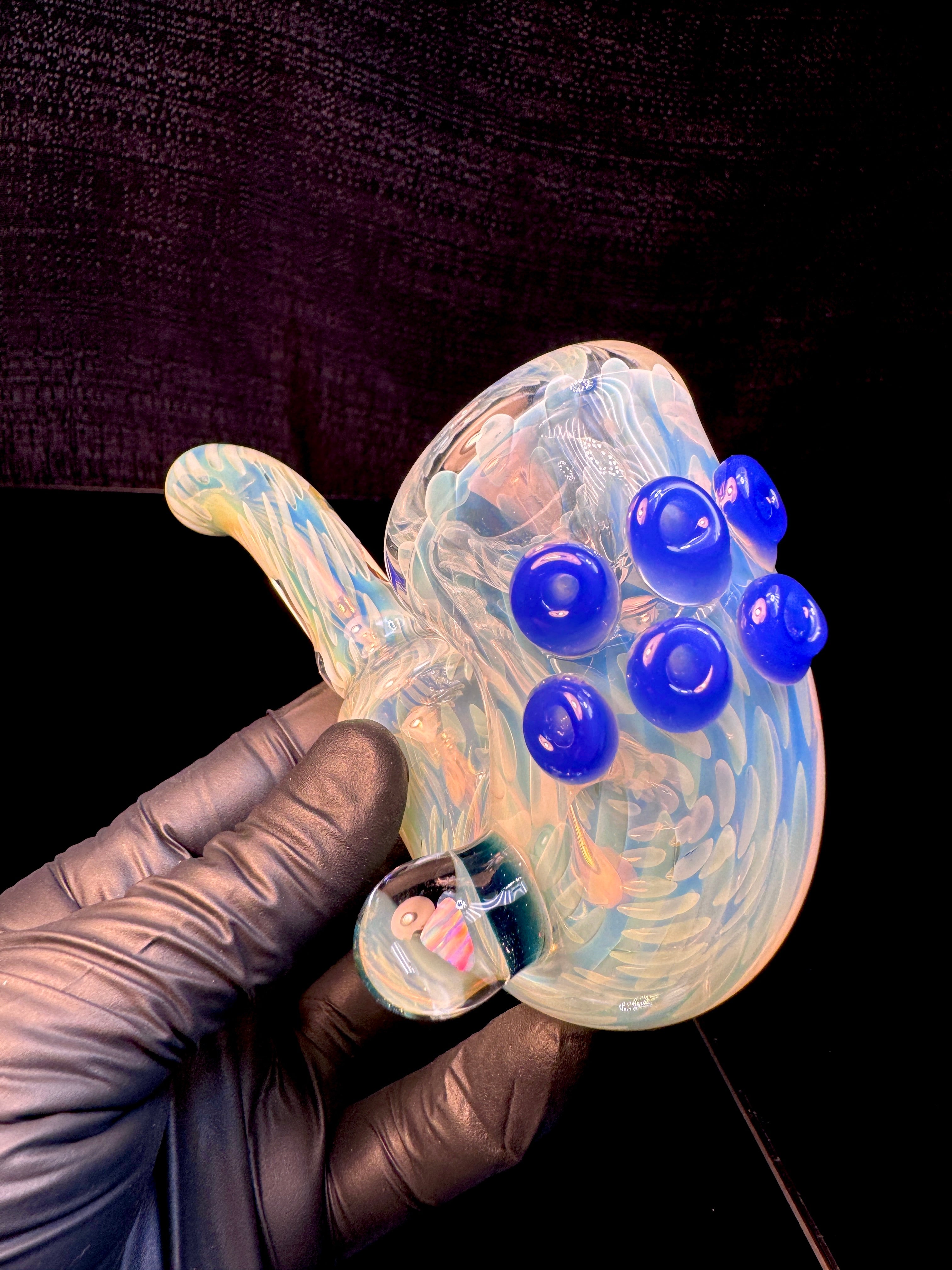 Silver fume x blue cheese opal lock