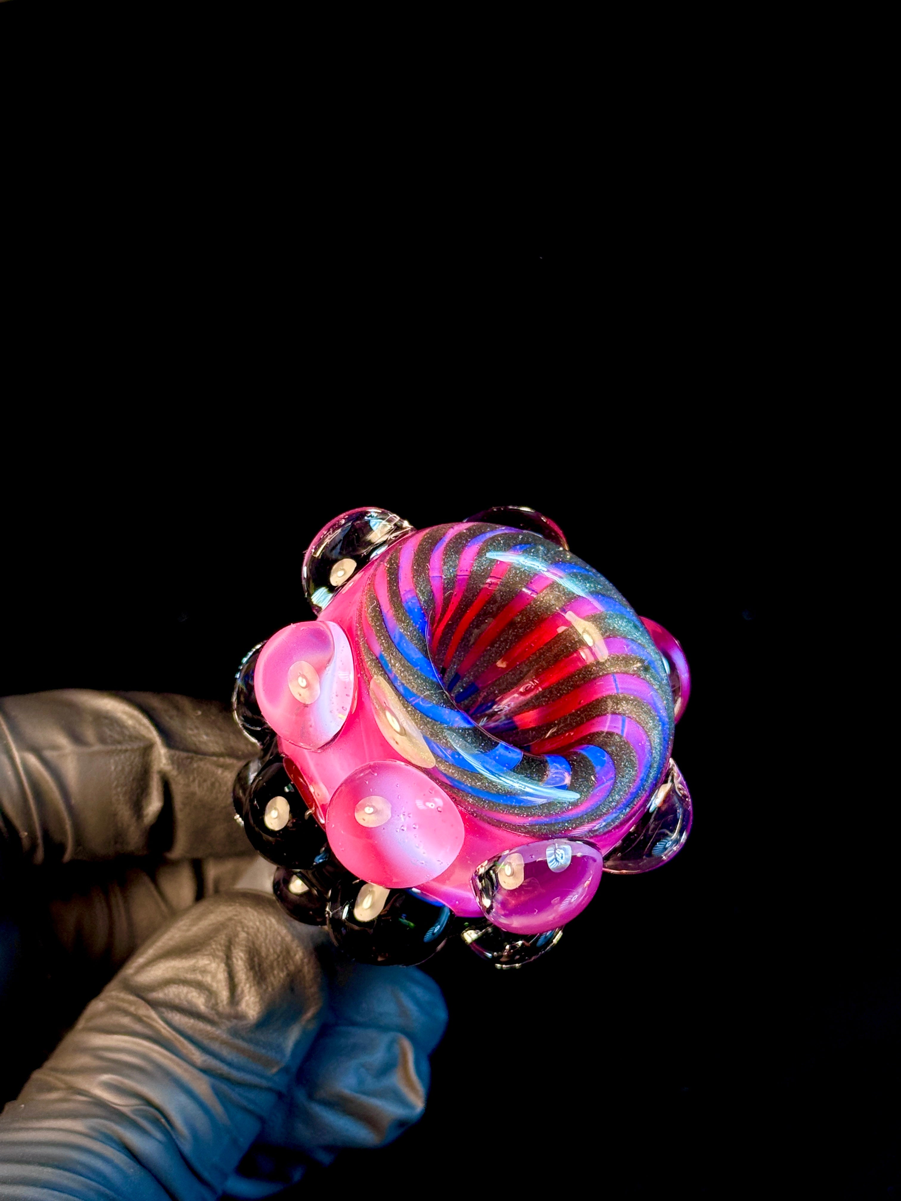 14mm Grey Flamingo dot bowl