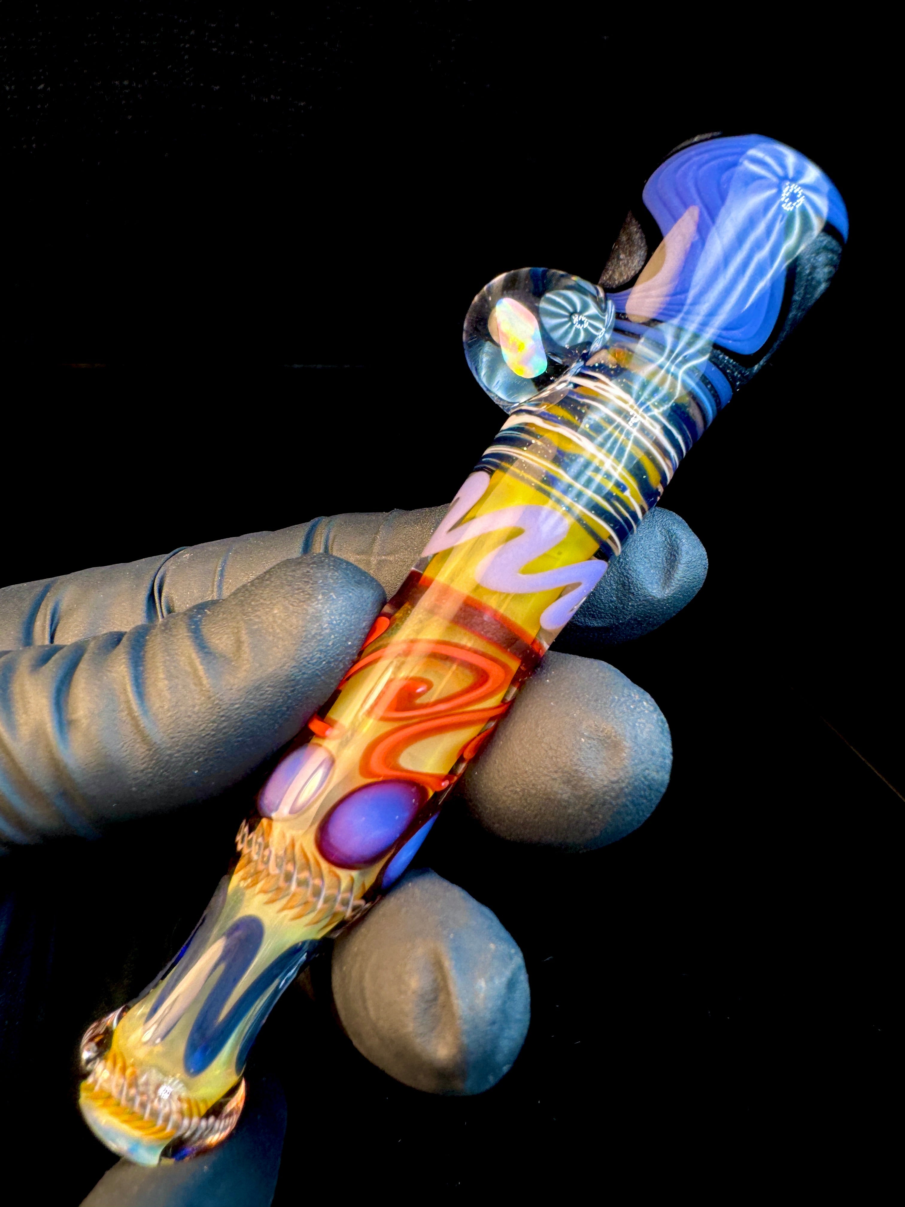 Purple steel fumed Wigwag bat