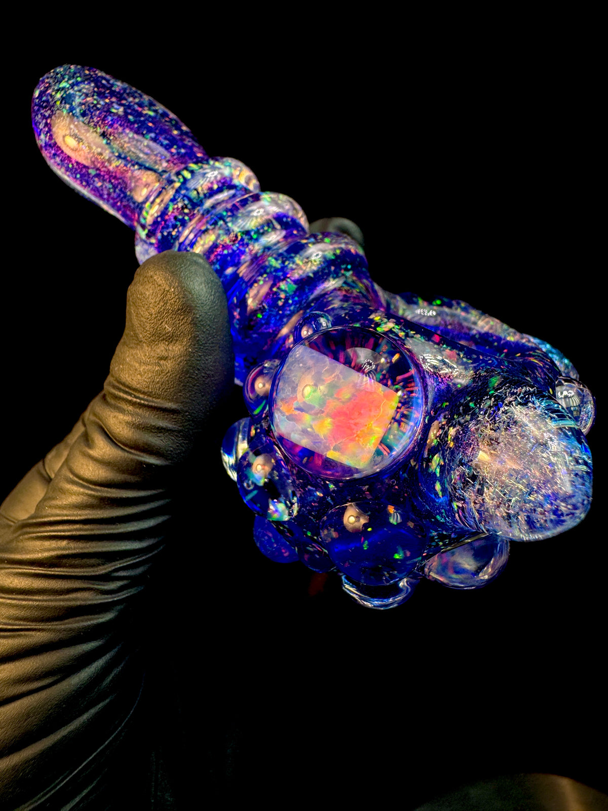 Cat ears dichroic cropal opal pipe