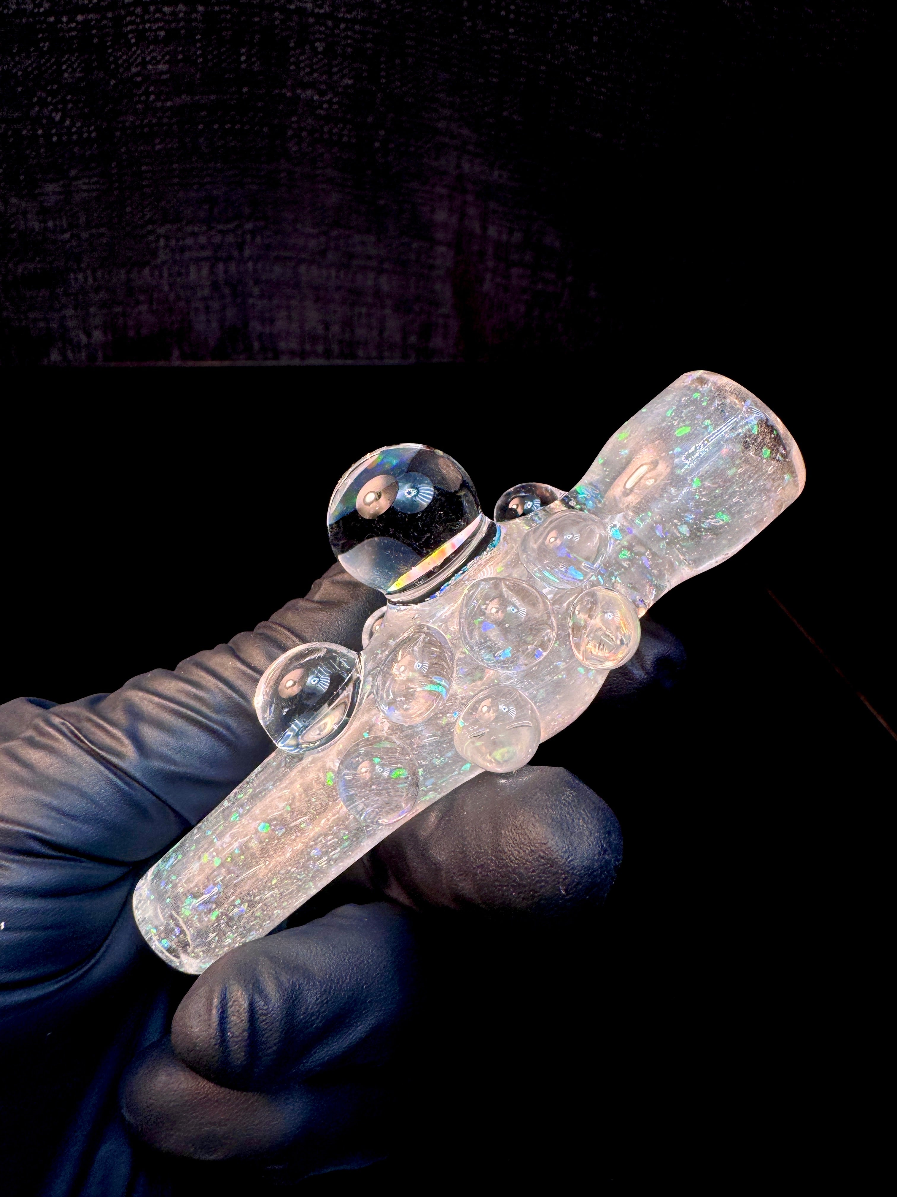 Icy White Satin *uber thick* cropal opal chillum