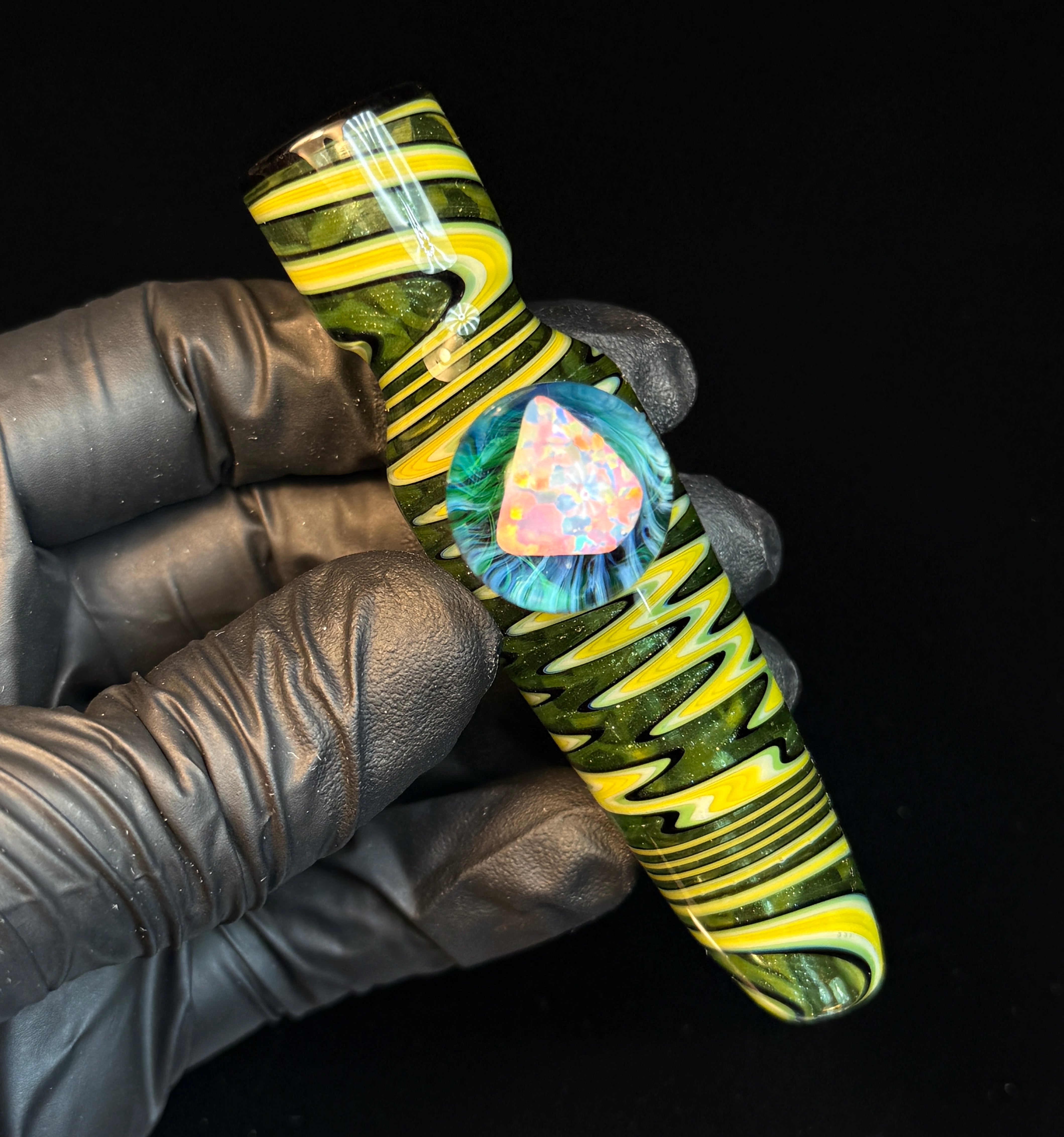 Green Duck Sparkle Wigwag Chillum