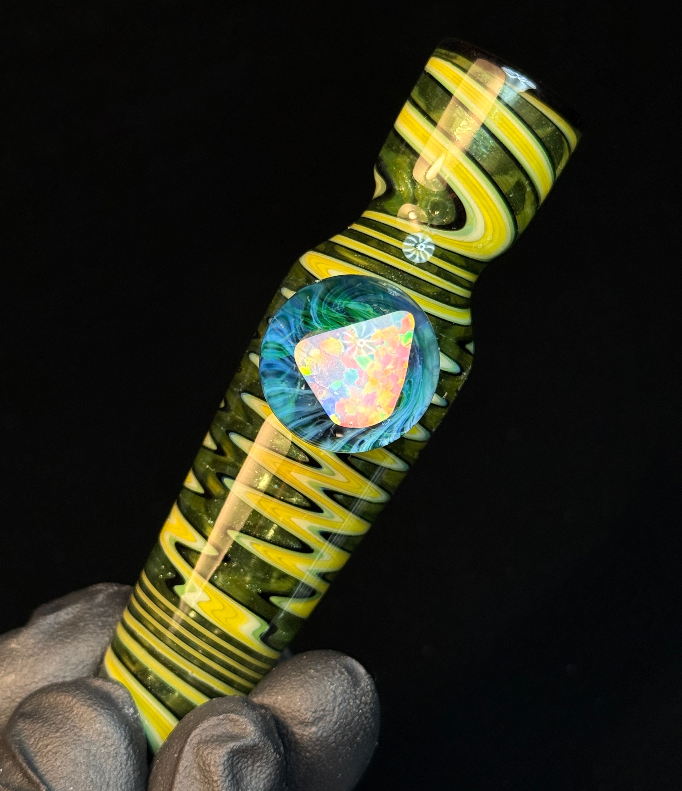 Green Duck Sparkle Wigwag Chillum
