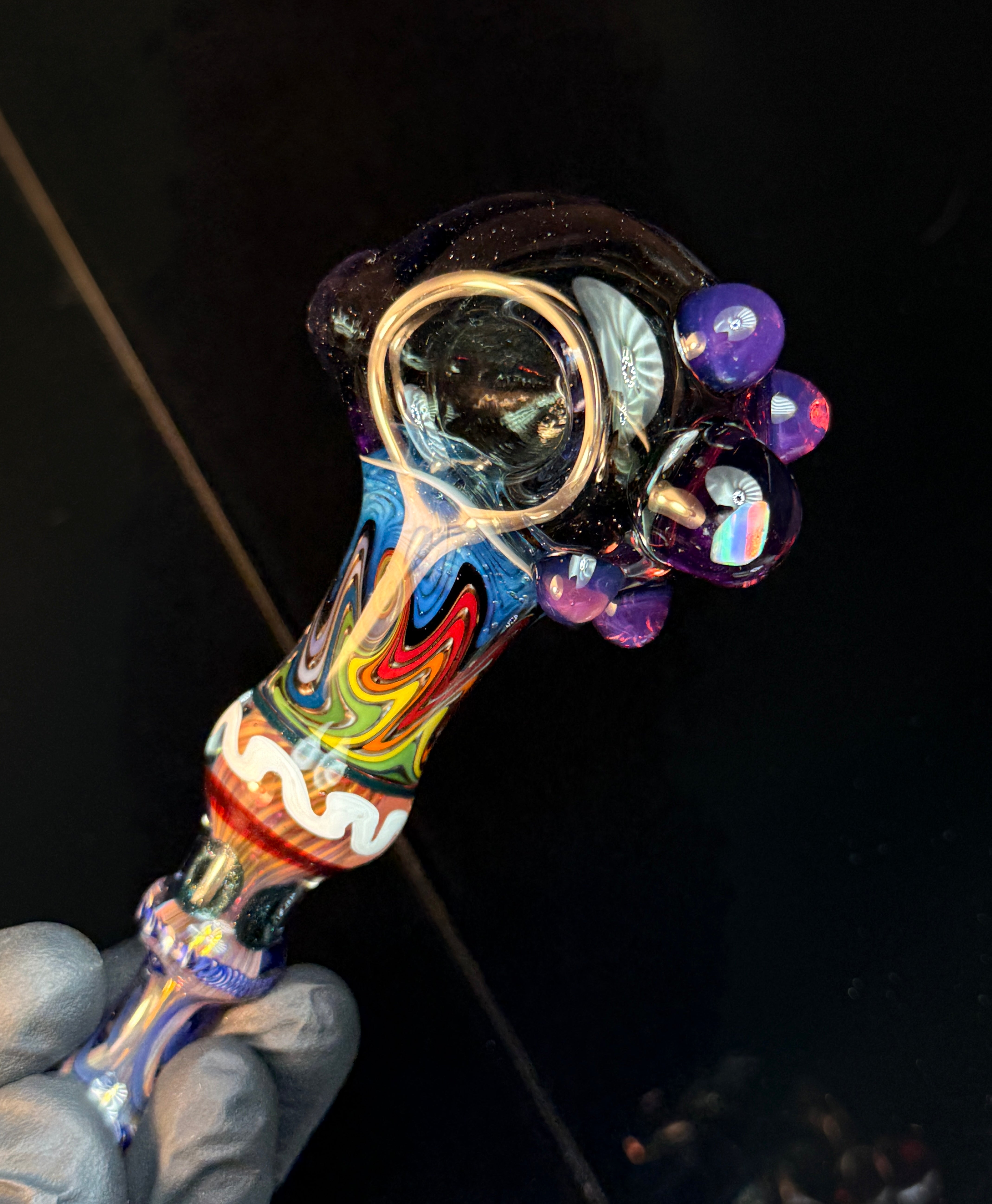 Purple Rain electrum rainbow wigwag spoon
