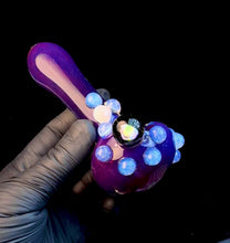 Load and play video in Gallery viewer, Midnight magenta opal pipe

