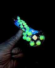 Load and play video in Gallery viewer, Starry Night Glass Pipe Slyme Space Pipe
