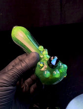 Load and play video in Gallery viewer, Green stardust opal pipe
